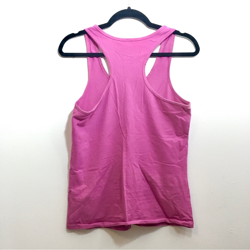 👟 Breathable Pink Racerback Tank Top - Picture 3 of 8